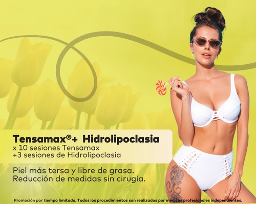 Radiofrecuencia Monopolar (Tensamax®) + Hidrolipoclasia